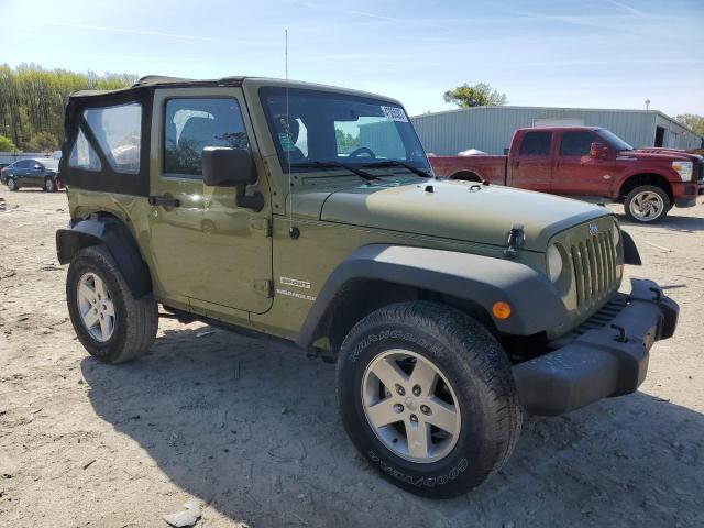 1C4AJWAG7DL542992 - 2013 JEEP WRANGLER SPORT GREEN photo 4