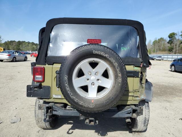 1C4AJWAG7DL542992 - 2013 JEEP WRANGLER SPORT GREEN photo 6