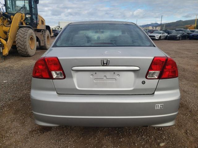 2HGES16435H608678 - 2005 HONDA CIVIC DX SILVER photo 6