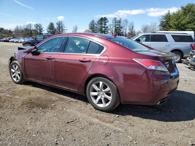 19UUA8F57DA013829 - 2013 ACURA TL TECH MAROON photo 2