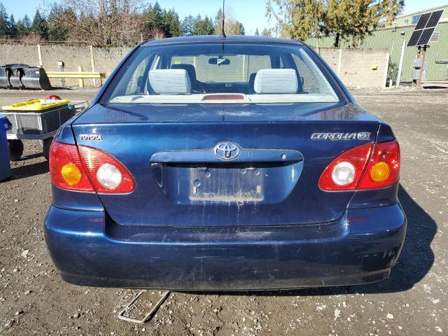 1NXBR32E63Z158425 - 2003 TOYOTA COROLLA CE BLUE photo 6