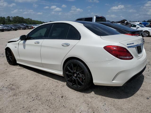 55SWF6EB1HU186665 - 2017 MERCEDES-BENZ C 43 4MATIC AMG WHITE photo 2