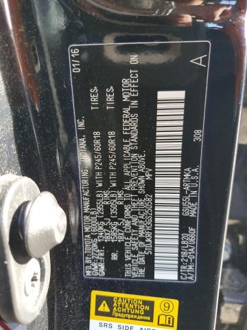 5TDJKRFH3GS250582 - 2016 TOYOTA HIGHLANDER XLE BLACK photo 13