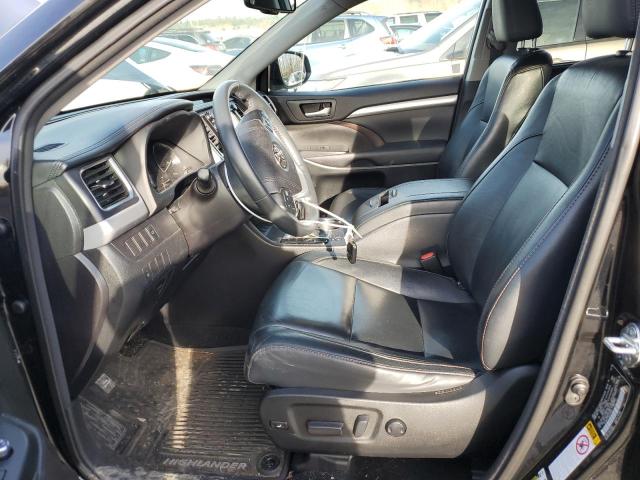 5TDJKRFH3GS250582 - 2016 TOYOTA HIGHLANDER XLE BLACK photo 7