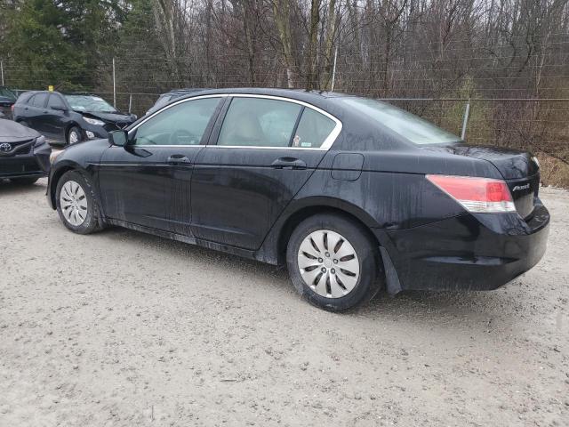 1HGCP26339A047988 - 2009 HONDA ACCORD LX BLACK photo 2