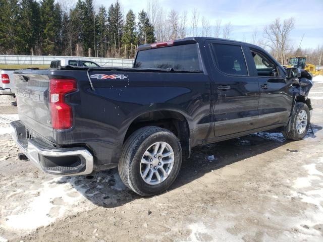 1GCPDKEK0NZ553193 - 2022 CHEVROLET SILVERADO K1500 LT-L BLACK photo 3