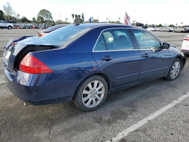 1HGCM66867A047122 - 2007 HONDA ACCORD EX BLUE photo 3