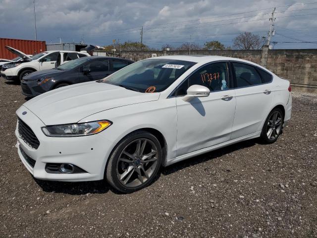 3FA6P0K93DR108321 - 2013 FORD FUSION TITANIUM WHITE photo 1