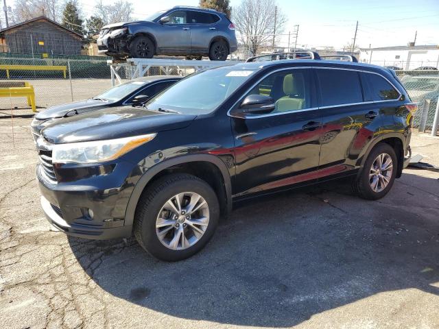 5TDJKRFH1FS097411 - 2015 TOYOTA HIGHLANDER XLE Qara foto 1