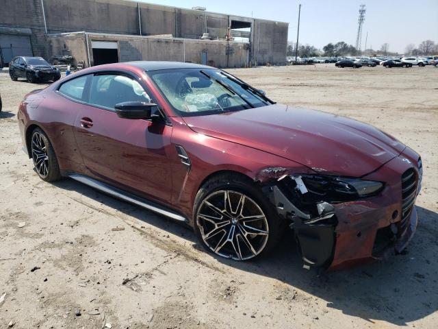 WBS43AZ02PCM93585 - 2023 BMW M4 COMPETITION MAROON photo 4