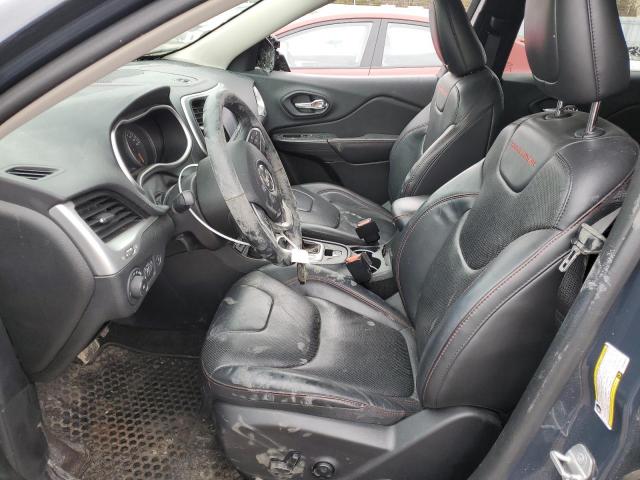 1C4PJMBS3GW188425 - 2016 JEEP CHEROKEE TRAILHAWK BLUE photo 7