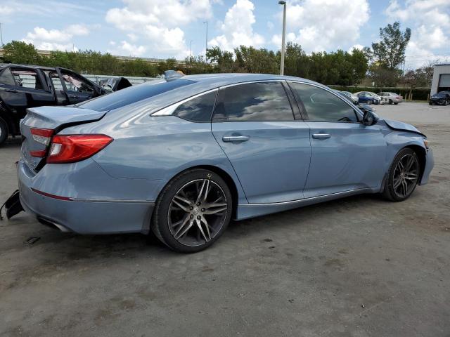 1HGCV2F95MA022951 - 2021 HONDA ACCORD TOURING GRAY photo 3