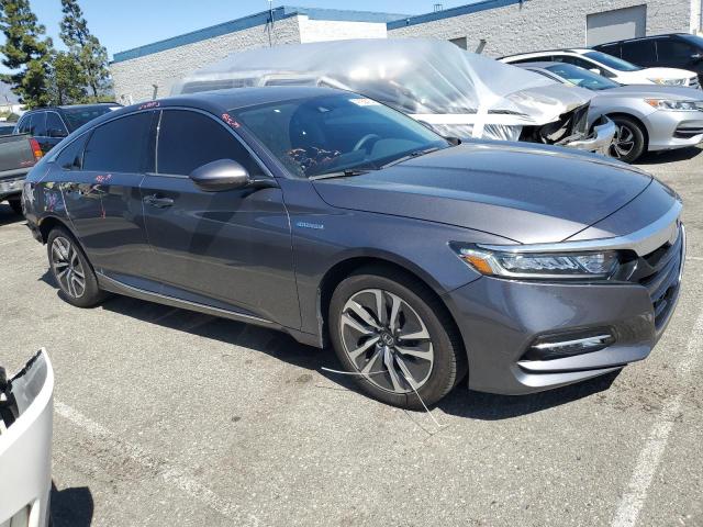 1HGCV3F46LA004967 - 2020 HONDA ACCORD HYBRID EX GRAY photo 4