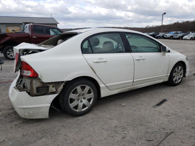 2HGFA1F54AH584420 - 2010 HONDA CIVIC LX WHITE photo 3