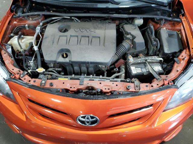 2T1BU4EE2DC079479 - 2013 TOYOTA COROLLA BASE ORANGE photo 11