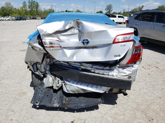 4T1BD1FK3CU040481 - 2012 TOYOTA CAMRY HYBRID SILVER photo 6