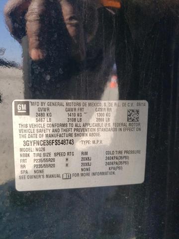 3GYFNCE36FS548743 - 2015 CADILLAC SRX PERFORMANCE COLLECTION Қара фото 13