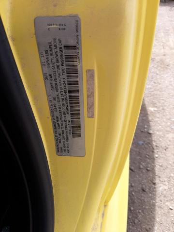 3VWPW3AG9AM014243 - 2010 VOLKSWAGEN NEW BEETLE YELLOW photo 12