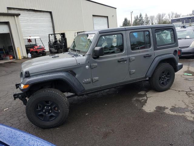 1C4HJXDN0JW232501 - 2018 JEEP WRANGLER U SPORT GRAY photo 1