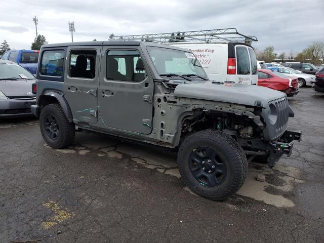 1C4HJXDN0JW232501 - 2018 JEEP WRANGLER U SPORT GRAY photo 4