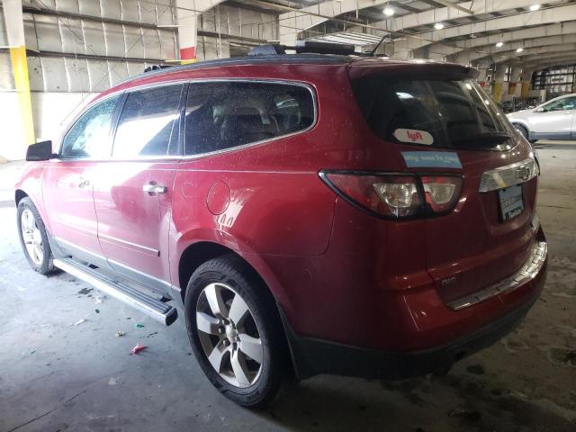 1GNKVLKD8DJ255806 - 2013 CHEVROLET TRAVERSE LTZ RED photo 2