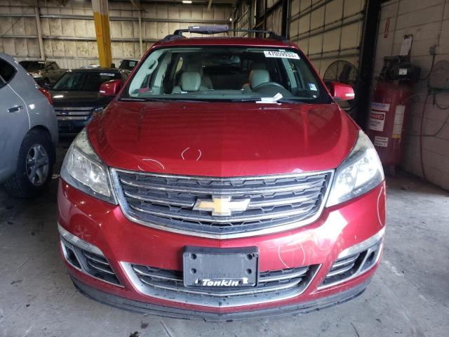 1GNKVLKD8DJ255806 - 2013 CHEVROLET TRAVERSE LTZ RED photo 5