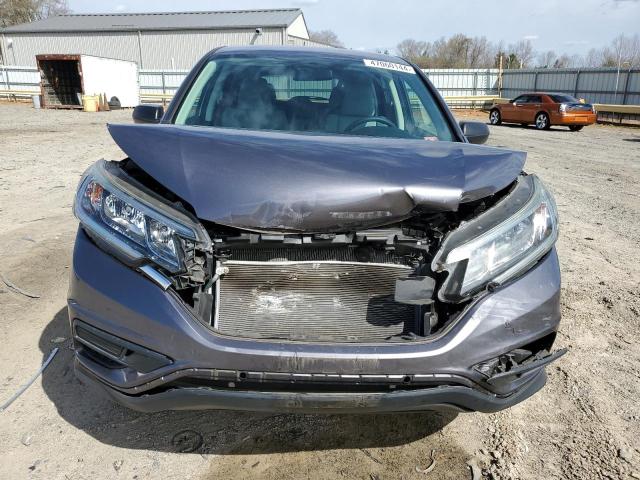 2HKRM4H47GH720550 - 2016 HONDA CR-V SE GRAY photo 5