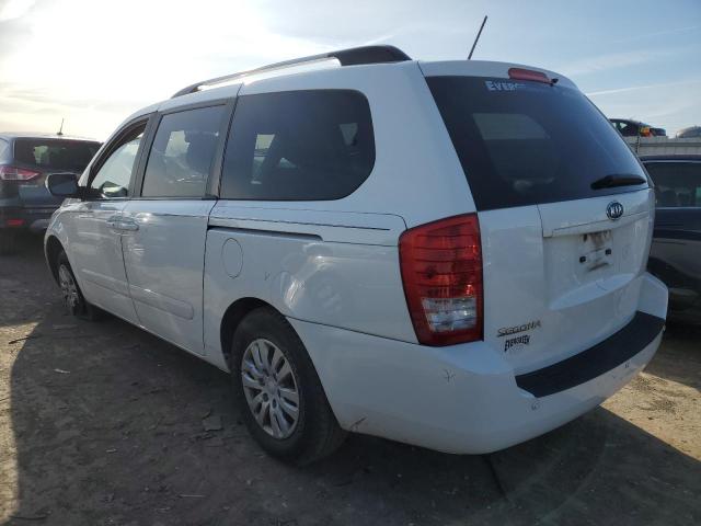 KNDMG4C79C6474849 - 2012 KIA SEDONA LX WHITE photo 2