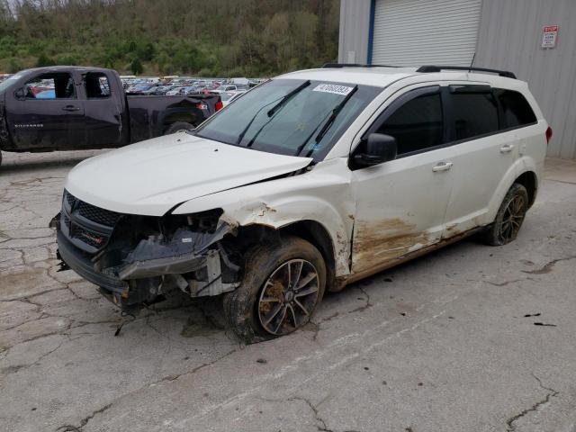 3C4PDDAG3JT536256 - 2018 DODGE JOURNEY SE WHITE photo 1