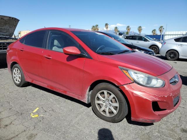 KMHCT4AEXDU537152 - 2013 HYUNDAI ACCENT GLS RED photo 4