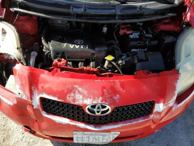 JTDJT923775109981 - 2007 TOYOTA YARIS RED photo 11