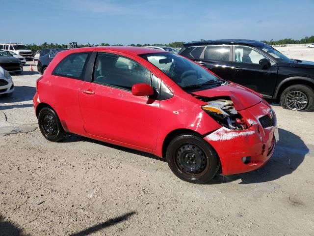 JTDJT923775109981 - 2007 TOYOTA YARIS RED photo 4