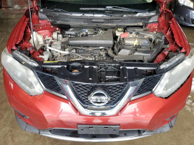 KNMAT2MV7FP567206 - 2015 NISSAN ROGUE S BURGUNDY photo 12