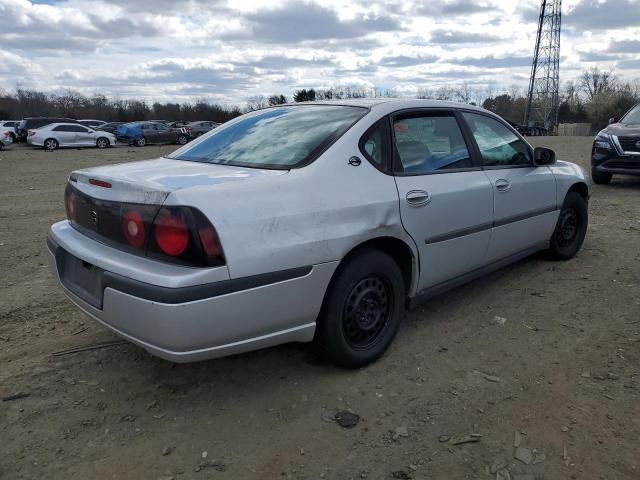 2G1WF52E949457313 - 2004 CHEVROLET IMPALA SILVER photo 3