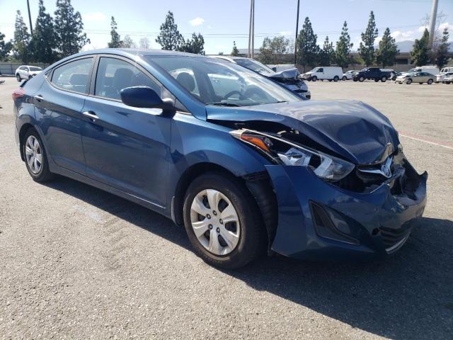 KMHDH4AEXGU491249 - 2016 HYUNDAI ELANTRA SE BLUE photo 4