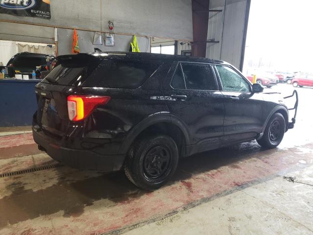 1FM5K8AW9MNA15571 - 2021 FORD EXPLORER POLICE INTERCEPTOR BLACK photo 3