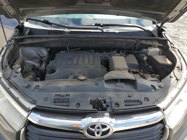 5TDKKRFH5FS103103 - 2015 TOYOTA HIGHLANDER XLE GRAY photo 12