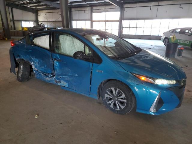 JTDKARFP8J3072126 - 2018 TOYOTA PRIUS PRIM 青绿色 照片 4