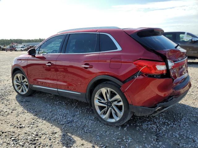 2LMPJ6LP8HBL11483 - 2017 LINCOLN MKX RESERVE RED photo 2