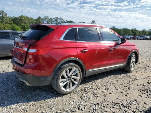 2LMPJ6LP8HBL11483 - 2017 LINCOLN MKX RESERVE أحمر صورة 3