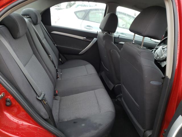 KL1TD5DE6BB136894 - 2011 CHEVROLET AVEO LS წითელი ფოტო 10