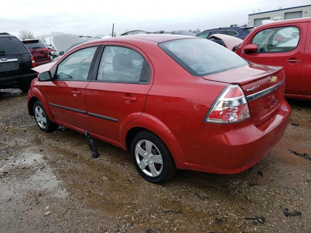 KL1TD5DE6BB136894 - 2011 CHEVROLET AVEO LS RED photo 2