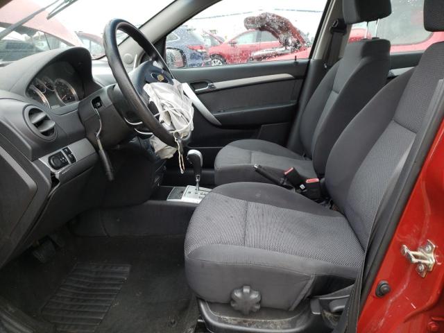 KL1TD5DE6BB136894 - 2011 CHEVROLET AVEO LS წითელი ფოტო 7