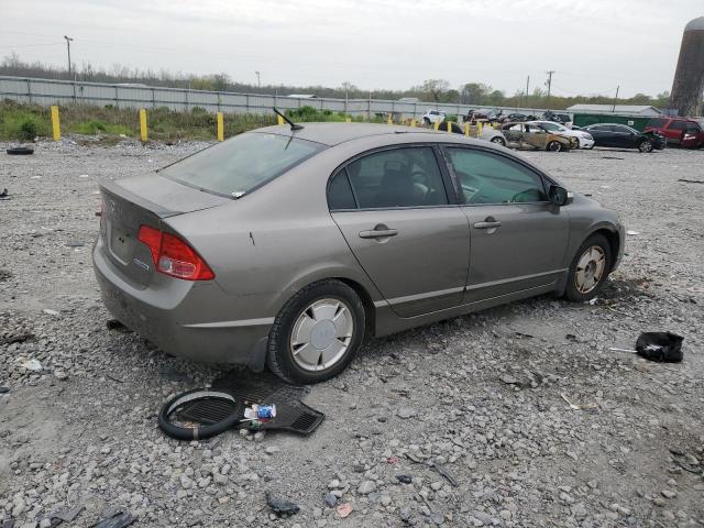 JHMFA36278S018866 - 2008 HONDA CIVIC HYBRID GRAY photo 3