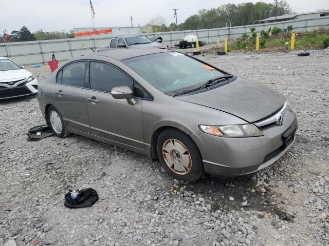 JHMFA36278S018866 - 2008 HONDA CIVIC HYBRID GRAY photo 4