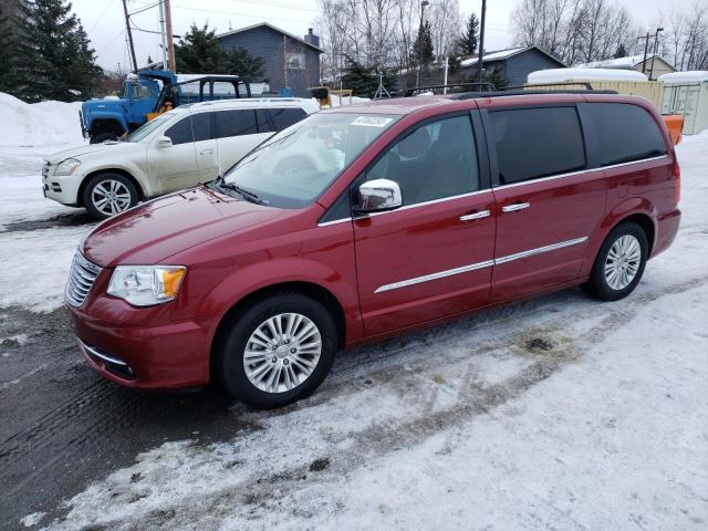 2C4RC1CG2DR589898 - 2013 CHRYSLER TOWN & COU TOURING L BURGUNDY photo 1