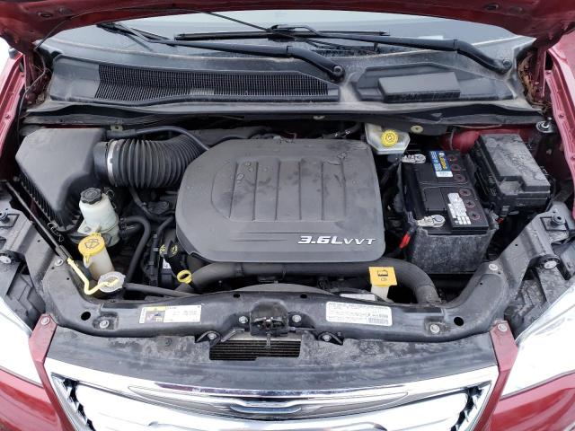 2C4RC1CG2DR589898 - 2013 CHRYSLER TOWN & COU TOURING L BURGUNDY photo 12