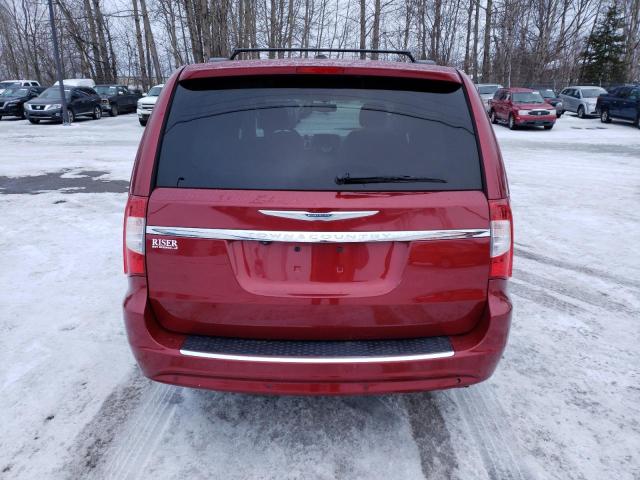 2C4RC1CG2DR589898 - 2013 CHRYSLER TOWN & COU TOURING L BURGUNDY photo 6