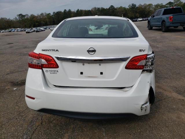 3N1AB7AP6FY247835 - 2015 NISSAN SENTRA S WHITE photo 6