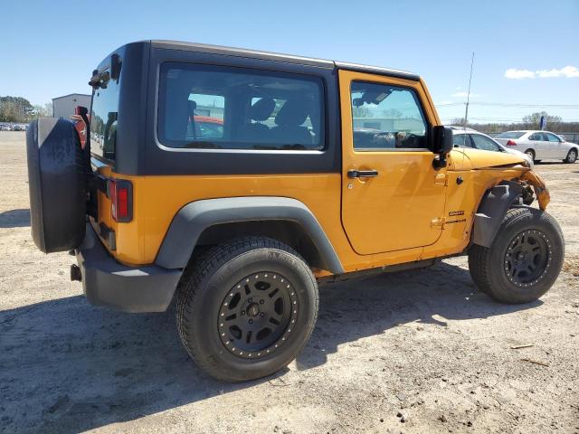 1C4AJWAG5CL282557 - 2012 JEEP WRANGLER SPORT YELLOW photo 3